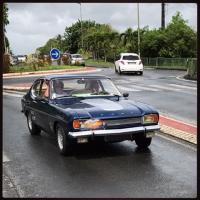 FORD  capri
										Année : 1970
										Moteur de : 2 300 cm3  v6
										Puissance : 108 ch à 5000 tr/min
										Consommation : 8 l  vitesse max; 220km/h