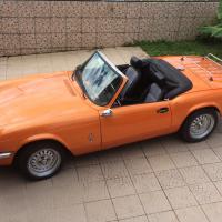 Triumph Spitfire 1500 de 1978, 4cyl en ligne 72ch, vitesse maxi 159km/h, conso 8,4l/100km